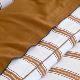 Victor Plain Washed Cotton Satin 300 Thread Count Flat Sheet - thumbnail 2