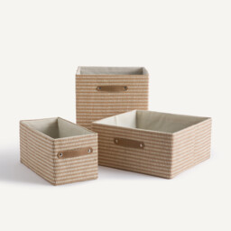 Osha Cube Storage Basket in Woven Paper - thumbnail 4