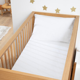 Cotton Percale Baby's Fitted Sheet with 17cm Flap - thumbnail 1