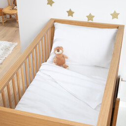 Cotton Percale Baby's Fitted Sheet with 17cm Flap - thumbnail 2