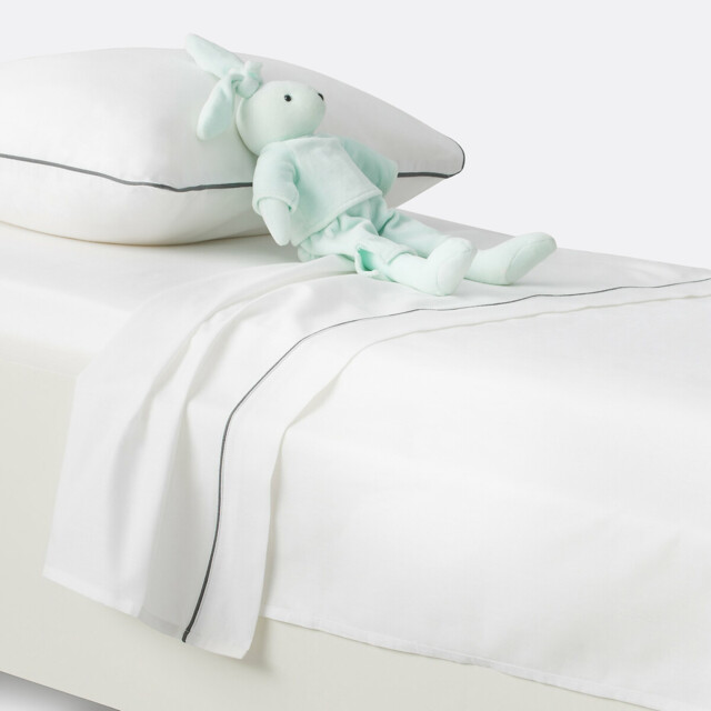 Baby's Plain Cotton Flat Sheet - image 1