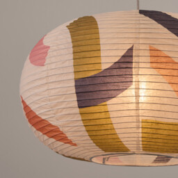 Wonder Printed Rice Paper Ball Ceiling Light - thumbnail 4