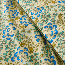 Hanoi Floral Print Washed Cotton Duvet Cover - thumbnail 4