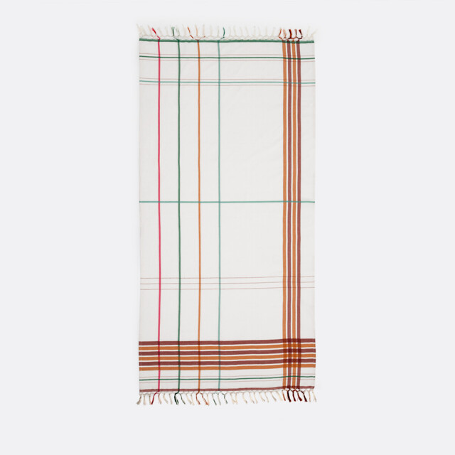 Socco Striped Dyed Woven Cotton XL Fouta - image 1
