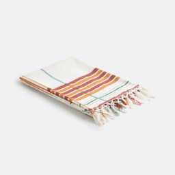 Socco Striped Dyed Woven Cotton XL Fouta - thumbnail 2