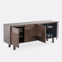 Sevan Solid Pine 4-Door Sideboard - thumbnail 3