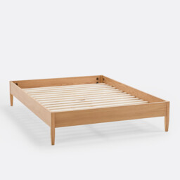 Madara Bed with Bed Base in Solid and Veneered Oak - thumbnail 3