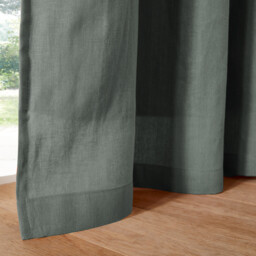 Onega Washed Linen Blackout Curtain with Eyelets - thumbnail 3