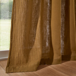 Kumla Cotton Muslin Curtain with Eyelets - thumbnail 3