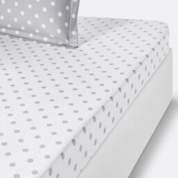 Clarisse Polka Dot Brushed Cotton Fitted Sheet
