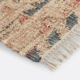 Navaja Aged Effect Kilim Jute Cotton Rug - thumbnail 4