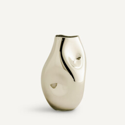 Cozi 28cm High Hand-Blown Metallic Glass Vase - thumbnail 2