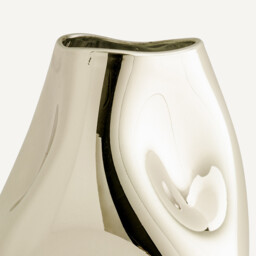 Cozi 28cm High Hand-Blown Metallic Glass Vase - thumbnail 3