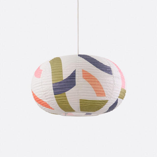Wonder Printed Rice Paper Ball Ceiling Light - image 1