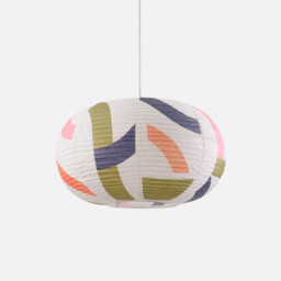 Wonder Printed Rice Paper Ball Ceiling Light - thumbnail 1