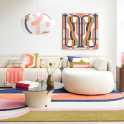 Wonder Printed Rice Paper Ball Ceiling Light - thumbnail 3