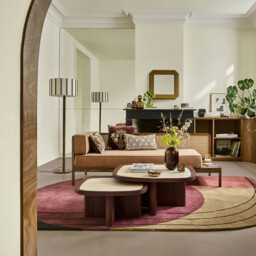 Vintela Rubberwood & Linen Floor Lamp - thumbnail 2