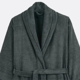 Victor Adult Shawl Bathrobe in Combed Cotton 400g/m2 - thumbnail 4