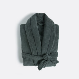Victor Adult Shawl Bathrobe in Combed Cotton 400g/m2 - thumbnail 1