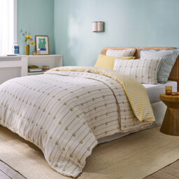 Risetti Floral Print Cotton Muslin Pillowcase - thumbnail 2