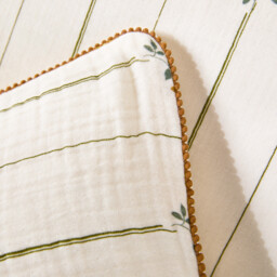 Risetti Floral Print Cotton Muslin Pillowcase - thumbnail 4