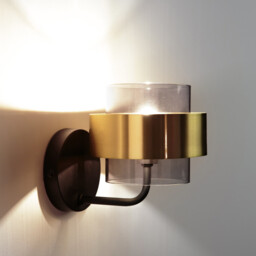 Botello Glass & Brass Wall Light - thumbnail 2