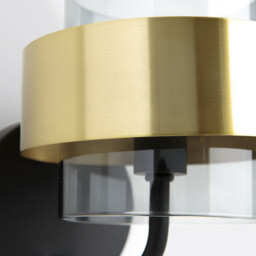 Botello Glass & Brass Wall Light - thumbnail 3