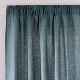 Onega Washed Linen Curtain with Pencil Pleat and Wave
