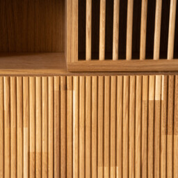 Bilbao Oak Veneered Storage Bookcase - thumbnail 4