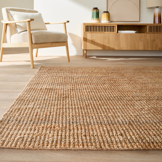 Aftas Hand-Woven Jute Rug - image 1