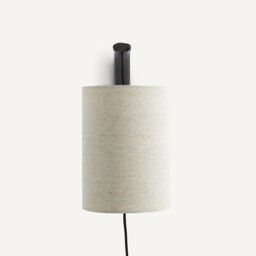 Jakomé Wall Light with Thick Linen Shade - thumbnail 4