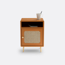 Redpop Bedside Table with Rattan Door - thumbnail 3