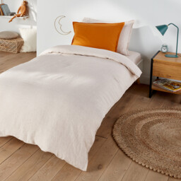 Linot 30cm High Washed Linen Child's Fitted Sheet - thumbnail 2