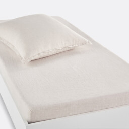 Linot 30cm High Washed Linen Child's Fitted Sheet - thumbnail 1