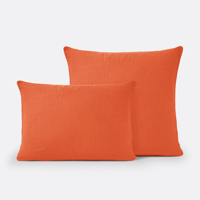 Kumla Plain Cotton Muslin Pillowcase