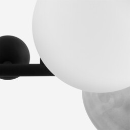 Bullesco Smoked Glass and Metal Ceiling Light - thumbnail 4