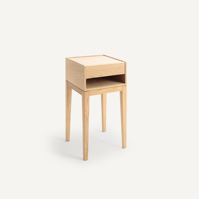 Nizou Bedside Table in Solid Oak and Veneer, Designed By Emmanuel Gallina - image 1