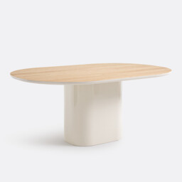 Tamula Oak Veneered 6-8 Seater Dining Table