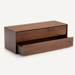 Archivita XL Walnut Veneer 2-Drawer Cabinet, L110 X D42cm - thumbnail 2