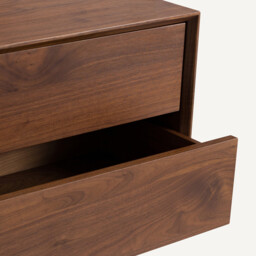 Archivita XL Walnut Veneer 2-Drawer Cabinet, L110 X D42cm - thumbnail 3
