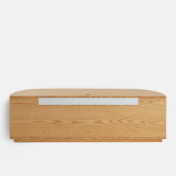 Maddy Oak Veneer Hanging TV Stand with 2 Doors and 6 Compartments, W160cm - thumbnail 4