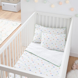 Elliot 17cm Fitted Sheet in Cotton Percale - thumbnail 2