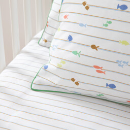 Elliot 17cm Fitted Sheet in Cotton Percale - thumbnail 3