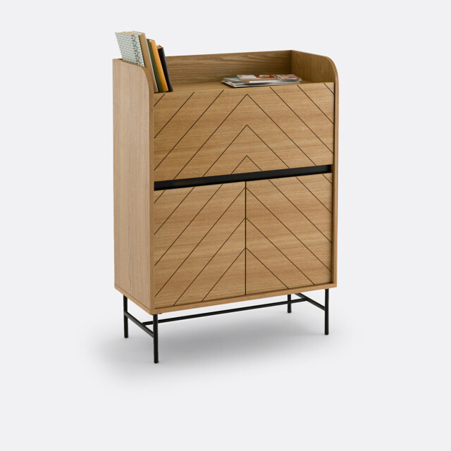 Cameron Ash Veneer Secretary Desk - image 1