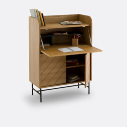 Cameron Ash Veneer Secretary Desk - thumbnail 3