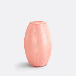Olma Striated Glass Vase Height 27cm - thumbnail 1