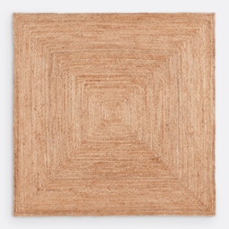 Aftas Square Jute Rug - thumbnail 1