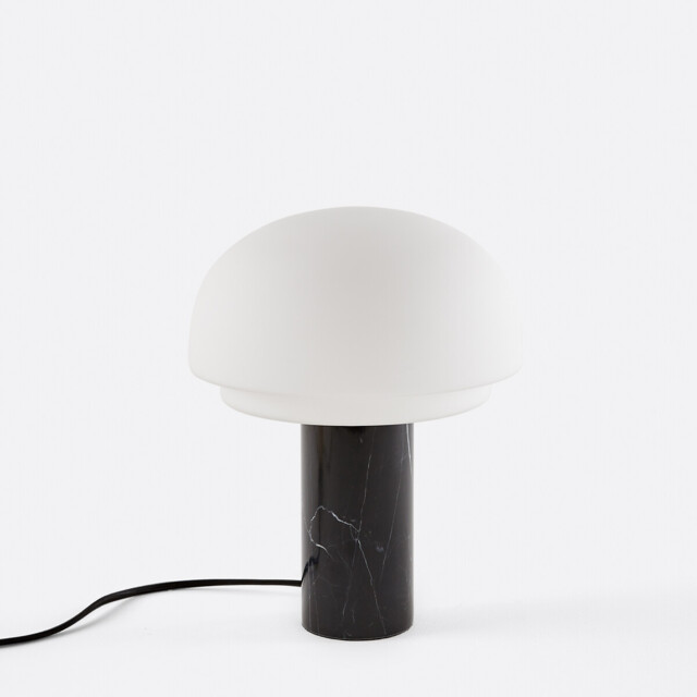 Agathilda Table Lamp in Opaline Glass and Marble Height 27cm - image 1