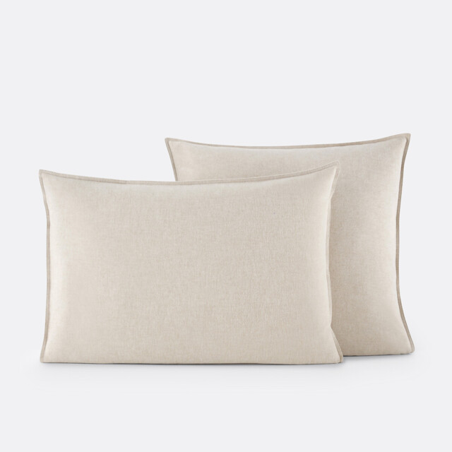 Clara Brushed Cotton Chambray Pillowcase - image 1