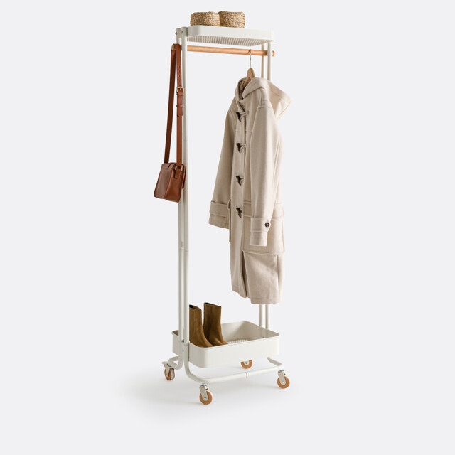 Tania Metal & Rubberwood Rolling Rack - image 1